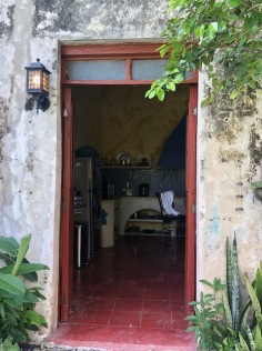 door patio to kitchen